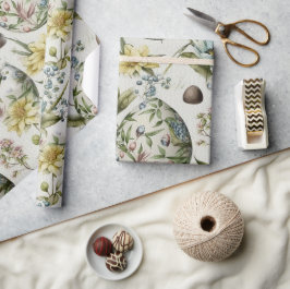 イースターエッグヴィンテージノスタルジックパターンNo 18 ラッピングペーパー