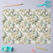 イースターエッグヴィンテージノスタルジックパターンNo 20 薄葉紙 (クラフト)