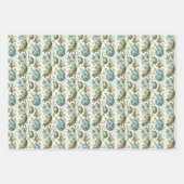イースターエッグヴィンテージノスタルジックパターンNo 2 ラッピングペーパーシート (正面3)