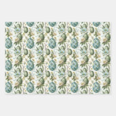 イースターエッグヴィンテージノスタルジックパターンNo 2 ラッピングペーパーシート (正面2)