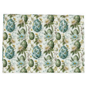 イースターエッグヴィンテージノスタルジックパターンNo 2 ラージペーパーバッグ (裏面)