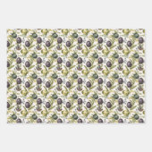 イースターエッグヴィンテージノスタルジックパターンNo 3 ラッピングペーパーシート (正面3)