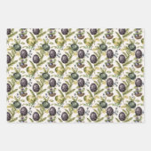 イースターエッグヴィンテージノスタルジックパターンNo 3 ラッピングペーパーシート (正面2)