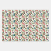 イースターエッグヴィンテージノスタルジックパターンNo 4 ラッピングペーパーシート (正面3)