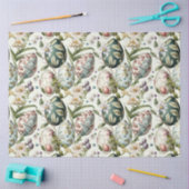 イースターエッグヴィンテージ懐かしいパターン 薄葉紙 (クラフト)