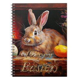 イースターエッグ付きイースターバニーハッピーイースター ノートブック