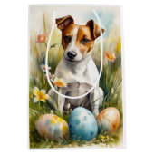 イースターエッグ付きジャック・ラッセル ミディアムペーパーバッグ (正面)