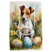 イースターエッグ付きジャック・ラッセル ミディアムペーパーバッグ (裏面)