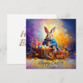 イースターエッグ付きピーターイースターバニー シーズンカード (正面/裏面)