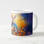 イースターエッグ付きピーターイースターバニー ジャンボコーヒーマグカップ (正面右)