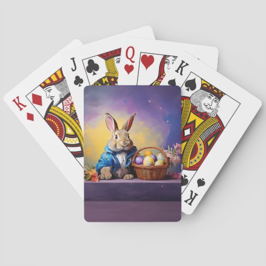 イースターエッグ付きピーターイースターバニー トランプ (裏面)