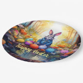 イースターエッグ付きピーターイースターバニー ペーパープレート (アングル)