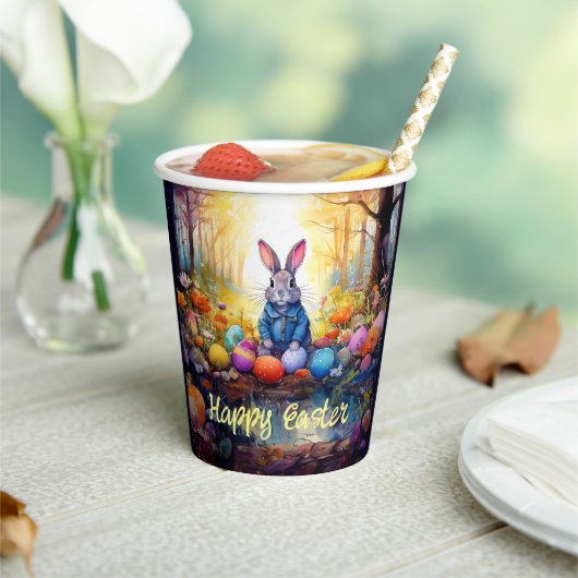 イースターエッグ付きピーターイースターバニー 紙コップ (インサイチュ)