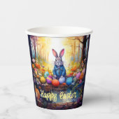 イースターエッグ付きピーターイースターバニー 紙コップ (正面)
