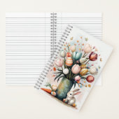 イースターエッグ付きブーケとバニースパイラルノート ノートブック (内側)