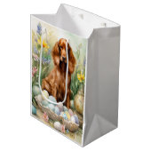 イースターエッグ付アイリッシュレッドセッター ミディアムペーパーバッグ (正面アングル)