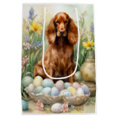 イースターエッグ付アイリッシュレッドセッター ミディアムペーパーバッグ (裏面)