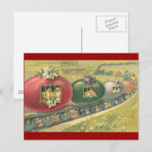 イースターエッグ列車に乗れ！ シーズンポストカード (正面/裏面)