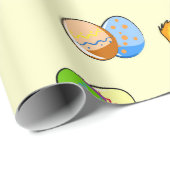 イースターエッグ及びベビーのひよこ ラッピングペーパー (ロールコーナー)