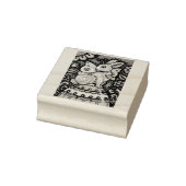 イースターエッグ妖精、ファンタジーラビットゴム印 ラバースタンプ (スタンプ)