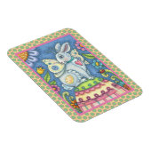 イースターエッグ妖精、ファンタジーラビットマグネット長方形 マグネット (右側)