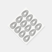 イースターエッグ幾何ハッピーイースター スタンダードカクテルナプキン (角)