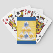 イースターエッグ弓黄色のトランプ トランプ (裏面)