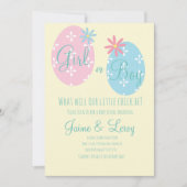 イースターエッグ性別が彼または彼女の招待状を明らかにする 招待状 (正面)