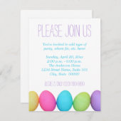 イースターエッグ招待状 招待状 (正面/裏面)