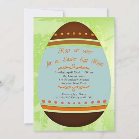 イースターエッグ招待状 招待状 (正面)