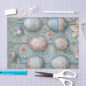 イースターエッグ春と鳥の花 薄葉紙 (クラフト)