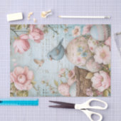 イースターエッグ春ブルーバードで咲く 薄葉紙 (クラフト)