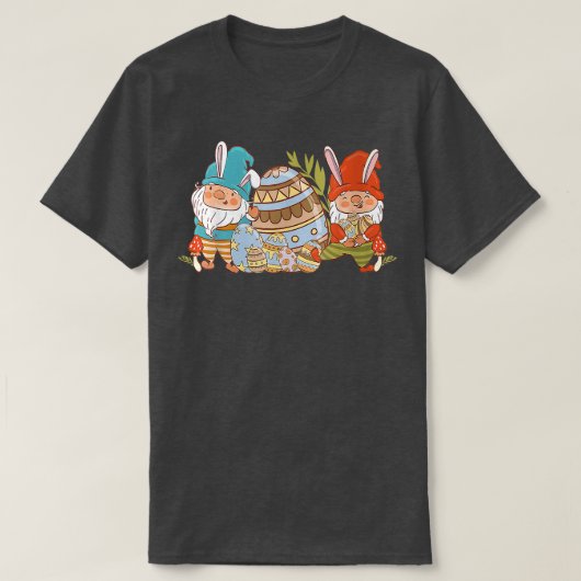 イースターエッグ格言バニーかわいいヴィンテージ Tシャツ (デザイン正面)