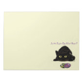 イースターエッグ狩りおもしろい猫 ノートパッド (正面)