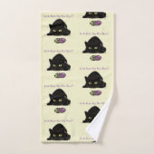 イースターエッグ狩りおもしろい猫 バスタオルセット (ハンドタオル)