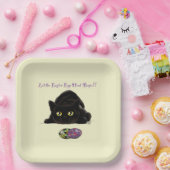 イースターエッグ狩りおもしろい猫 ペーパープレート (パーティー)