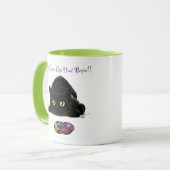 イースターエッグ狩りおもしろい猫 マグカップ (正面左)