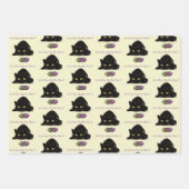 イースターエッグ狩りおもしろい猫 ラッピングペーパーシート (正面)