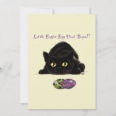 イースターエッグ狩りおもしろい猫 招待状 (裏面)