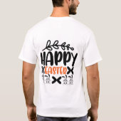 イースターエッグ狩りおもしろい – イースター Tシャツ (裏面)
