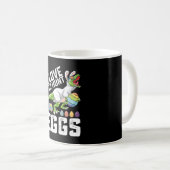 イースターエッグ狩りが大好き!恐竜 ティラノサウルス コーヒーマグカップ (正面右)