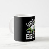 イースターエッグ狩りが大好き!恐竜 ティラノサウルス コーヒーマグカップ (正面左)