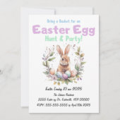 イースターエッグ狩りとパーティー 招待状 (正面)