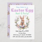 イースターエッグ狩りとパーティー 招待状 (正面/裏面)