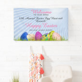 イースターエッグ狩りとブランチ名へようこそ 横断幕 (インサイチュ)