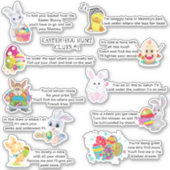 イースターエッグ狩りの手がかり |休日 シール (正面)