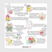 イースターエッグ狩りの手がかり |休日 シール (シート)