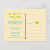 イースターエッグ狩りはがき招待状 インビテーションポストカード (裏面)