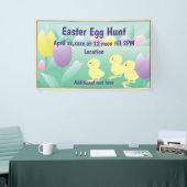 イースターエッグ狩りひよこエッグスバナー 横断幕 (トレードショー)