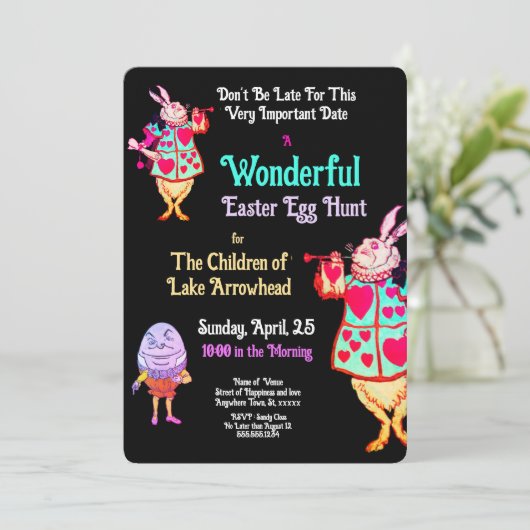 イースターエッグ狩りアリスinワンダーランド招待状 (スタンド正面)